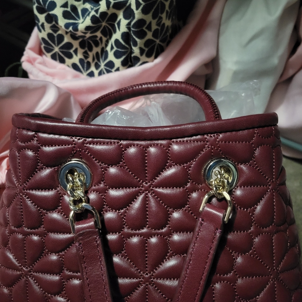 Kate Spade Bloom Quilted Backpack - Picture 9 of 11
